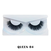 Prolux Cosmetics Faux Mink False Eyelashes Eyelashes White Smoke #4-Queen