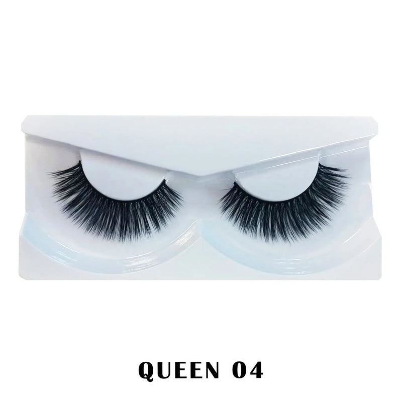 Prolux Cosmetics Faux Mink False Eyelashes Eyelashes White Smoke #4-Queen