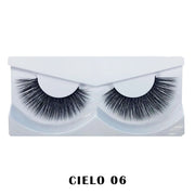 Prolux Cosmetics Faux Mink False Eyelashes Eyelashes White Smoke #6-Cielo