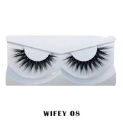 Prolux Cosmetics Faux Mink False Eyelashes Eyelashes White Smoke #8-Wifey