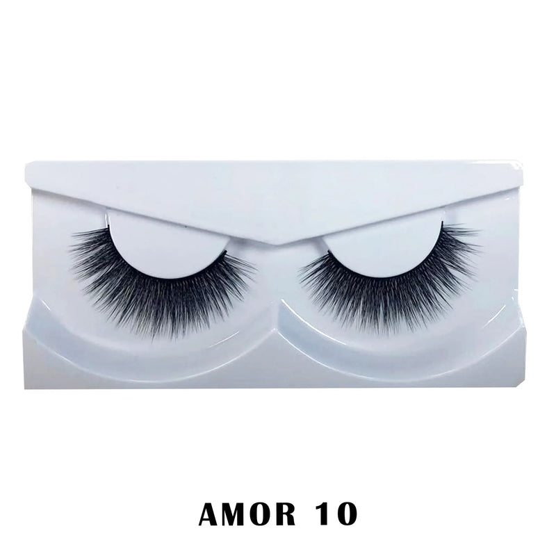 Prolux Cosmetics Faux Mink False Eyelashes Eyelashes White Smoke #10-Amor