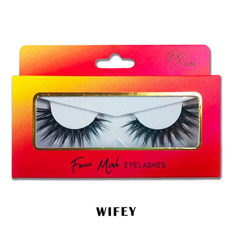 Prolux Cosmetics Faux Mink False Eyelashes Eyelashes White Smoke #1-Sugar,#2-Guapa,#3-Babygirl,#4-Queen,#5-Doll,#6-Cielo,#7-Sweetheart,#8-Wifey,#9-Princesa,#10-Amor,#11-Sirenita,#12-Linda