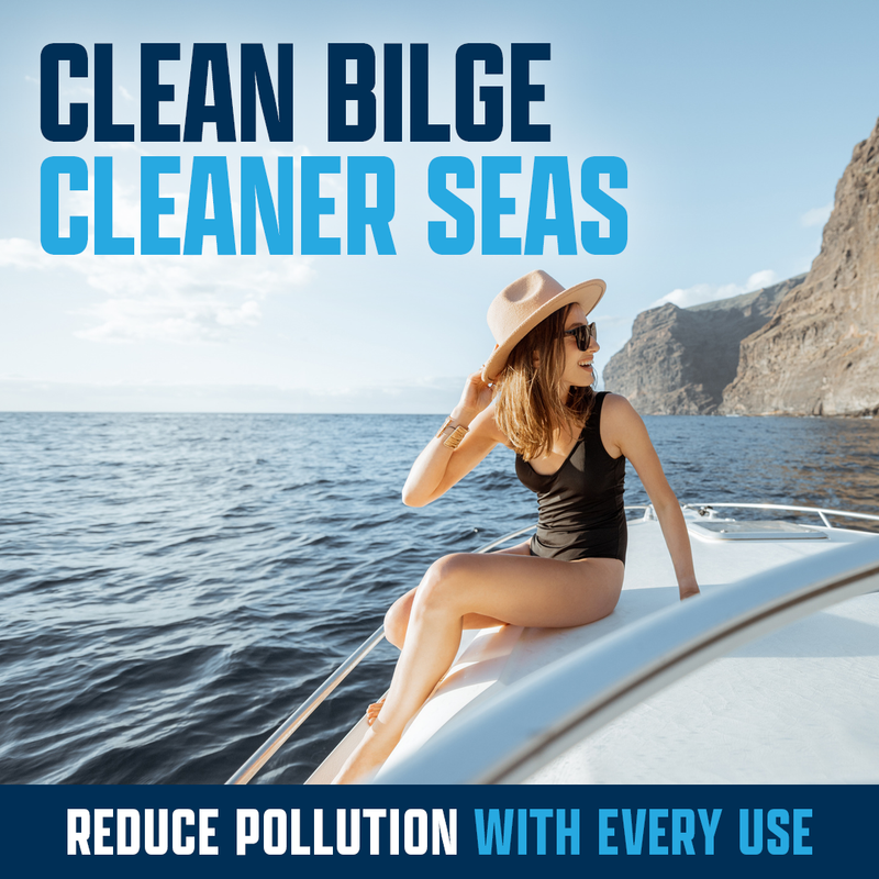 EcoStrong Marine Bilge Clean Marine > Bilge Cleaner Light Steel Blue 1 Gallon Jug