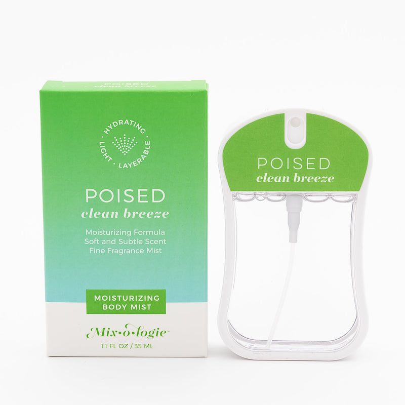 MIXOLOGIE Mixologie Poised (Clean Breeze) Women's Products White Smoke Moisturizing Body Mist