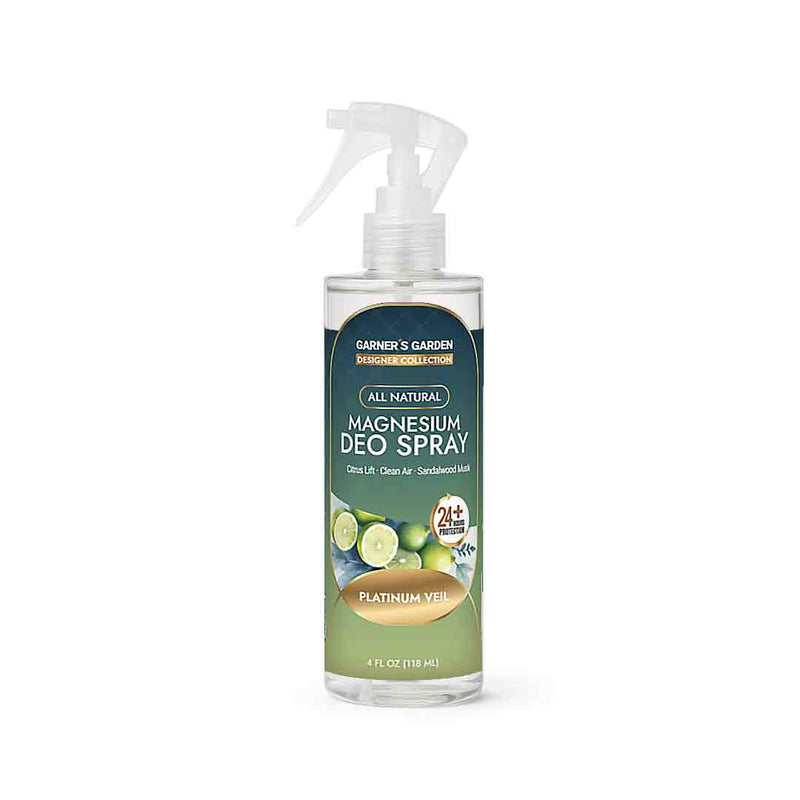 Garner's Garden Magnesium Deodorant Spray Deodorant Spray White Smoke Platinum Veil / 4oz (Recommended)