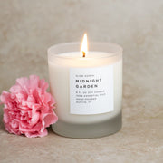Slow North Midnight Garden - Signature Soy Candle – Lavender, Rosemary & Geranium Frosted Candles Dark Gray