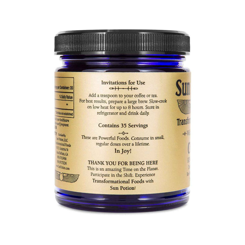 Sun Potion Chaga Mushroom Powder (Wildcrafted) Adaptogen Wheat 70g Jar