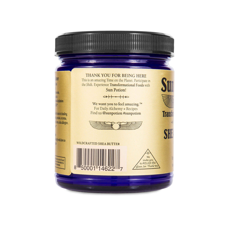Sun Potion Shea Butter (Wildcrafted) Adaptogen Bisque 222g Jar,Standard + Travel Pair