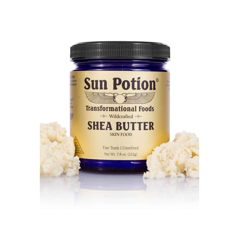 Sun Potion Shea Butter (Wildcrafted) Adaptogen White Smoke 222g Jar,Standard + Travel Pair