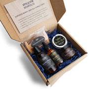 Appalachian Botanical Co. Complete Beard Care Kit Shaving & Grooming Gift Set White Smoke Gold / Original Scent