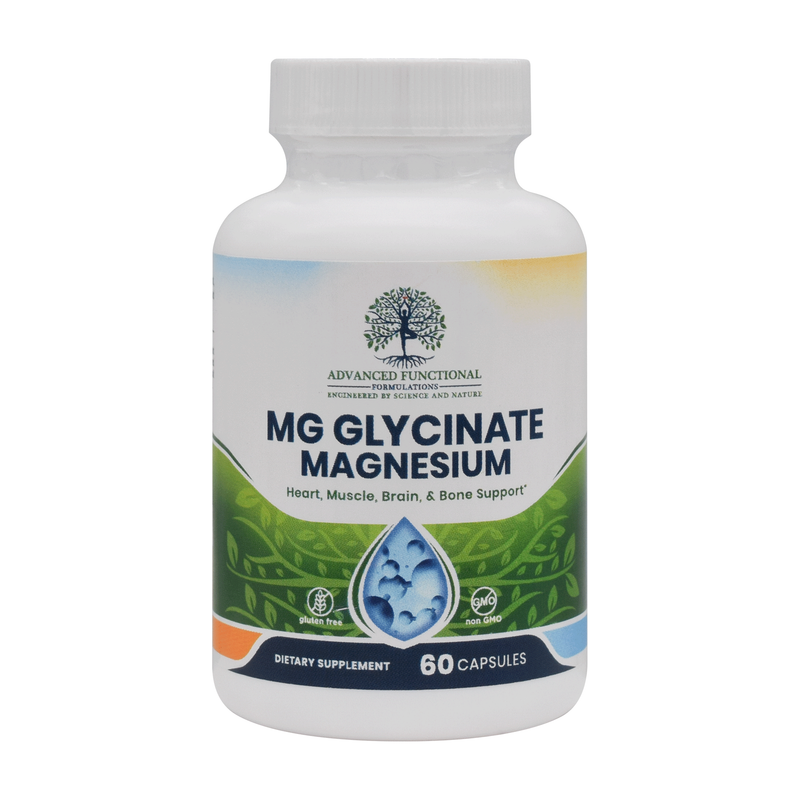 Advanced Functional Medicine Supplements MG-Glycinate (most bioavailable magnesium) Gray