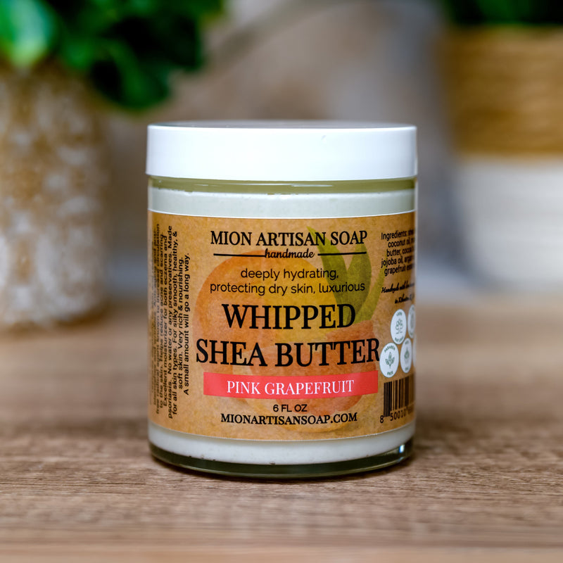 MION Artisan Soap Co. Whipped Shea Butter | Deeply Hydrating and Rejuvenating Dim Gray Pink Grapefruit