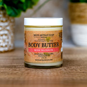 MION Artisan Soap Co. Body Butter | High in Essential Vitamins and Fatty Acids Dim Gray Rose Blossom