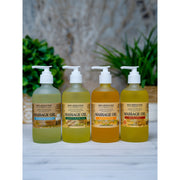 MION Artisan Soap Co. Massage Oils | 4 Scents Light Steel Blue RELAXING & CALMING,CITRUS BLOSSOM,SPICED CITRUS,SOOTHING WOODLANDS