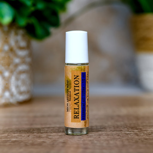 MION Artisan Soap Co. Essential Oil Roller Dim Gray Relaxations