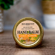 MION Artisan Soap Co. Hand Balm - Citrus Blossom | Not Greasy, Antibacterial, Moisture-Locking Dim Gray