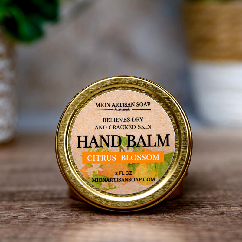 MION Artisan Soap Co. Hand Balm - Citrus Blossom | Not Greasy, Antibacterial, Moisture-Locking Dim Gray