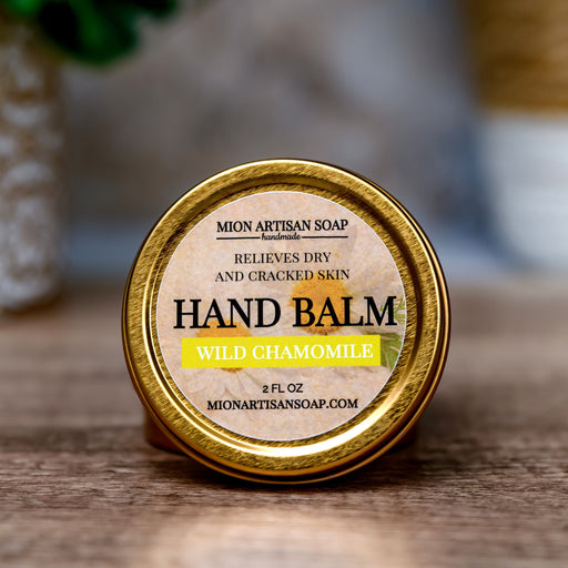 MION Artisan Soap Co. Hand Balm - Wild Chamomile | Not Greasy, Antibacterial, Moisture-Locking Dim Gray