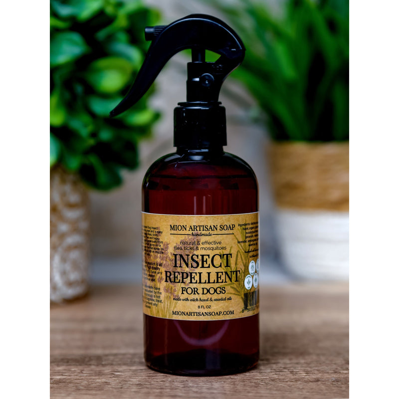 MION Artisan Soap Co. Insect Repellent For Dogs | Effective Defense, 100% Natural Ingredients Black