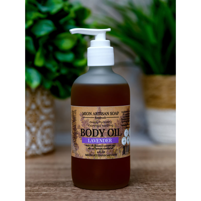MION Artisan Soap Co. Lavender Body Oil | Packed With Antioxidants Dim Gray