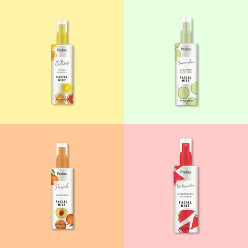 Prolux Cosmetics Facial Mist Wheat PEACH,CITRUS,CUCUMBER,WATERMELON