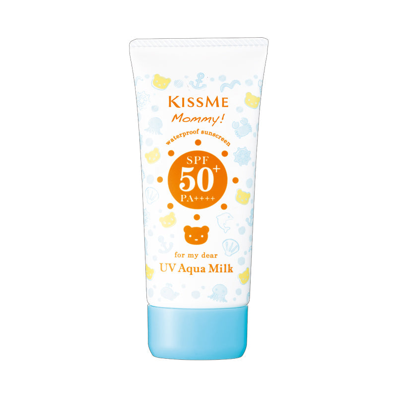 AsiaBeautyMall ISEHAN Mommy UV Aqua Milk SPF 50+ PA++++ Sunscreen White Smoke