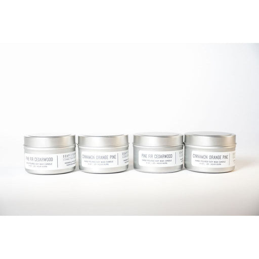 Soap for Sinners Candle Tin Candle White Smoke Basil & Herb,Bamboo,Bergamont,campfire,Cinnamon Pine Orange,Garden Mint,Magnolia,Mahogany,Pine and Fir Needle with Cedarwood,Red Birch,Rosewater,Sandalwood,Tobacco,Willow,Cinnamon Orange Pine,Pine & Fir Needle with Cedarwood