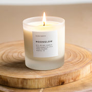 Slow North Moonglow - Signature Candle (Patchouli + Cinnamon + Black Pepper) Frosted Candles Rosy Brown