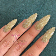 minimanimoo Moolala™ Diamond Luxury Gel Polish - D02 Gold Dark Slate Gray