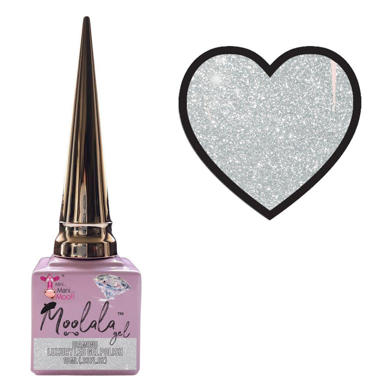 minimanimoo Moolala™ Diamond Luxury Gel Polish - D04 Frosty Gray