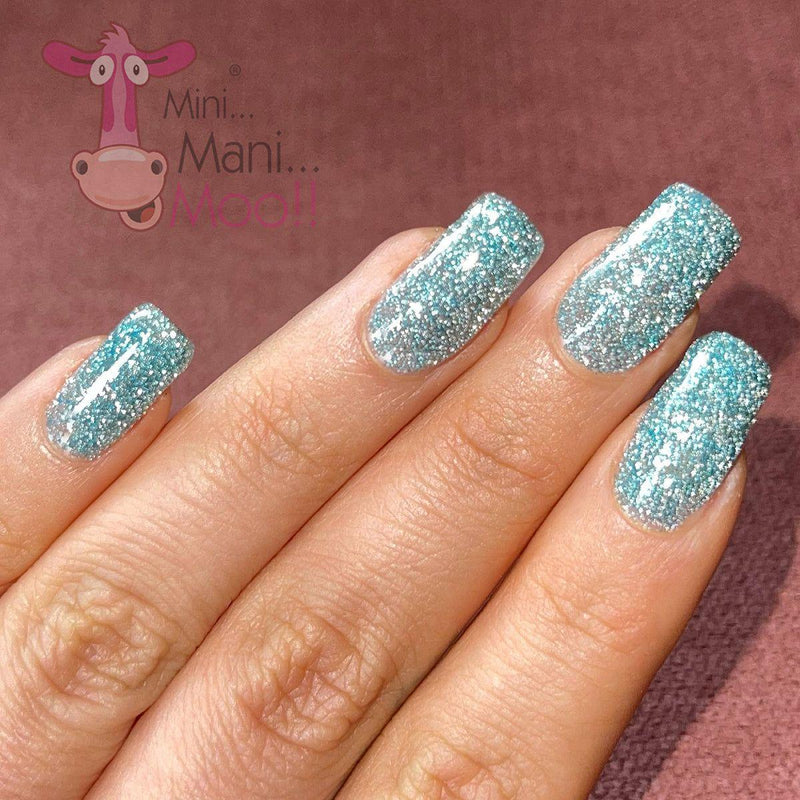 minimanimoo Moolala™ Diamond Luxury Gel Polish - D06 Sky Blue Sienna