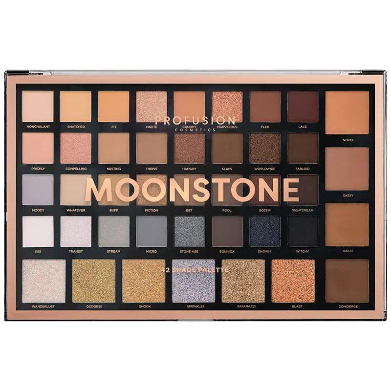 Profusion Cosmetics 42-Shade Palette Collection Eyes Rosy Brown