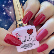 minimanimoo Moolala™ 2 Step Gel - #17 Dark Ruby Nail Polish Rosy Brown
