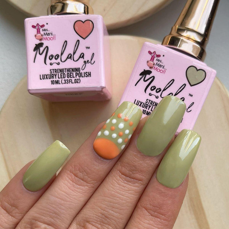 minimanimoo Moolala™ 2 Step Gel - #20 Baby Sage Nail Polish Rosy Brown
