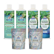 Garner's Garden 2 Pack Oral Care Package | Trio | H2O2 | Fluoride Free Packages White Smoke 2 x 16oz Reduced Lemongrassmint Mouthwash & Oxy Pulling / 2 x 2oz Mother of Pearl Tooth Powder