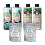 Garner's Garden 2 Pack Oral Care Package | Trio | H2O2 | Fluoride Free Packages White Smoke 2 x 16oz Reduced Cinnamint Mouthwash & Oxy Pulling / 2 x 2oz Mother of Pearl Tooth Powder