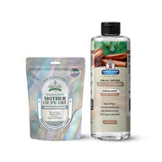 Garner's Garden Natural Mouthwash and Tooth Powder | H2O2 | Antibacterial Fluoride-Free Mouthwash White Smoke 16 oz Reduced Cinnamint Mouthwash / 2oz Mother of Pearl Tooth Powder