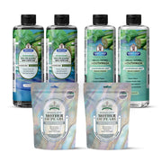 Garner's Garden 2 Pack Oral Care Package | Trio | H2O2 | Fluoride Free Packages White Smoke 2 x 16oz Reduced Lemongrassmint Mouthwash & Oxy Pulling / 2 x 2oz Mother of Pearl Tooth Powder