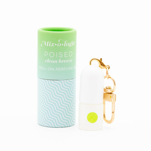 MIXOLOGIE Mixologie Poised (Clean Breeze) Women's Products White Smoke Keychain Mini Rollerball