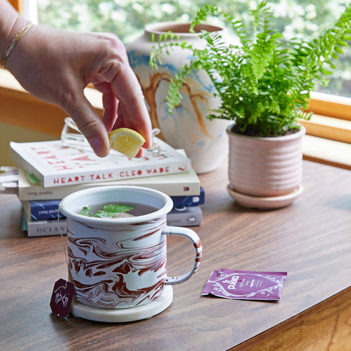 Modern Sprout Altered Herb Mug Grow Kits Indoor Garden Kit Gray Nearly Nirvana - Holy Basil,Sorta Soothing - Mint,Mostly Medicinal - Lemon Balm