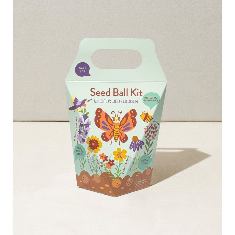 Modern Sprout Seed Ball Kits Playful Planting Light Gray Pollinator Garden
