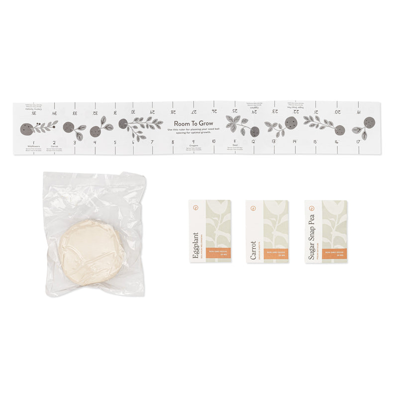 Modern Sprout Seed Ball Kits Playful Planting Beige Pollinator Garden,Pizza Garden,Wild Habitat Garden,Rainbow Garden