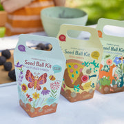 Modern Sprout Seed Ball Kits Playful Planting Gray Pollinator Garden,Pizza Garden,Wild Habitat Garden,Rainbow Garden