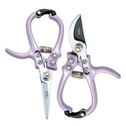 Modern Sprout Gardening Shears & Pruners Accessory White Smoke Shears+Pruners 2pk - Lavender