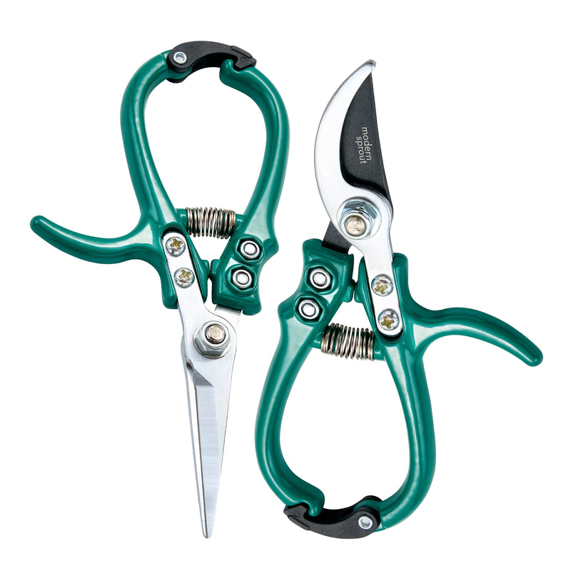 Modern Sprout Gardening Shears & Pruners Accessory White Smoke Shears+Pruners 2pk - Ocean
