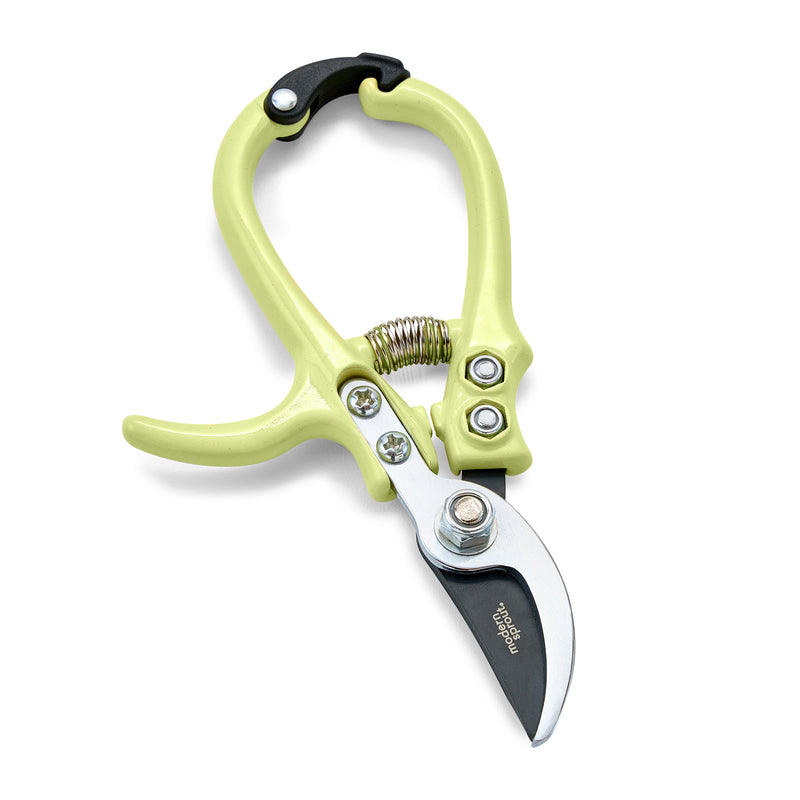 Modern Sprout Gardening Shears & Pruners Accessory White Smoke Pruners 1pk - Chartreuse