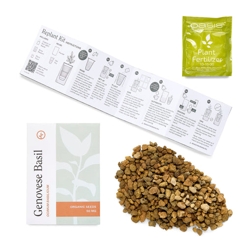 Modern Sprout Immersion Hydroponic Replant Kit Accessory Lavender Organic Basil,Organic Cilantro,Organic Parsley,Organic Mint,Organic Rosemary,Lavender