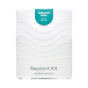 Modern Sprout Immersion Hydroponic Replant Kit Accessory White Smoke Organic Basil