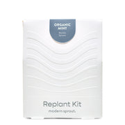 Modern Sprout Immersion Hydroponic Replant Kit Accessory White Smoke Organic Mint