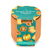 Modern Sprout Tiny Terracotta Garden Kits Indoor Garden Kit Sandy Brown Sweet Yellow Pepper